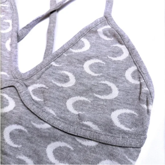 "Dreamy" Moon Printed Gray Romper - Small, Medium & Large - Picture 3 of 5